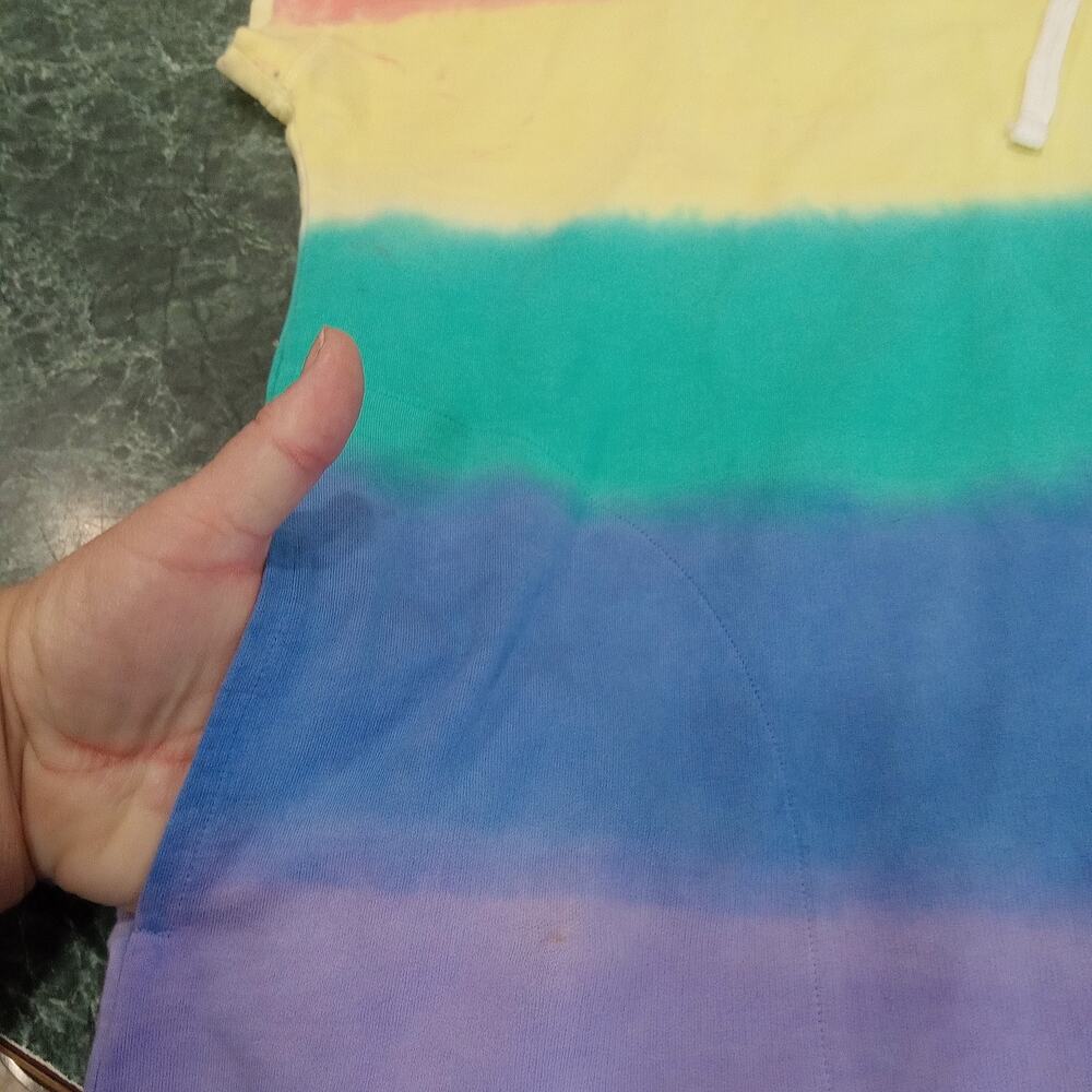 Livi Active Lane Bryant Plus Size 2x 18/20 Rainbow Stripe Pullover Hoodie Euc - Picture 3 of 10